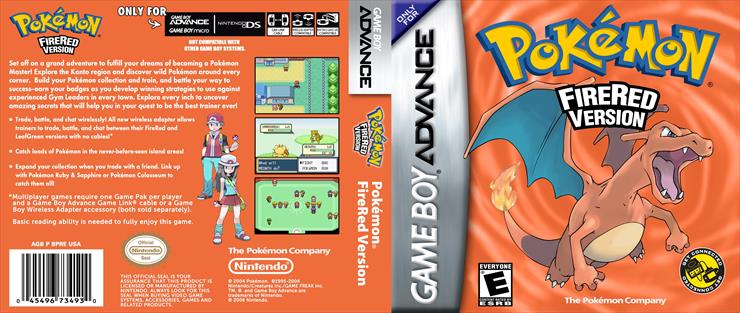  Covers Game Boy Advance - Pokemon FireRed Version Game Boy Advance gba - Cover1.jpg